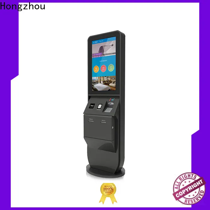 Hongzhou high end hotel check in kiosk with printer in villa 1