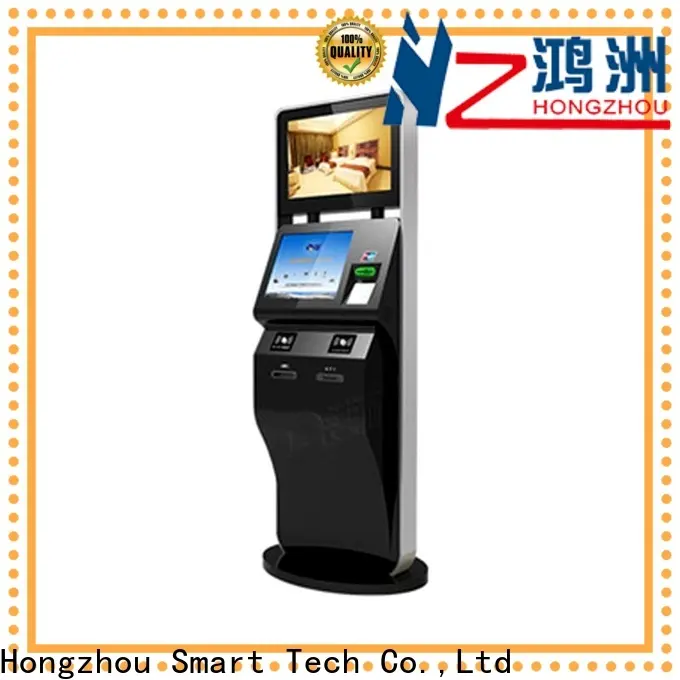 Hongzhou capacitive self service ticketing kiosk with camera for sale 1