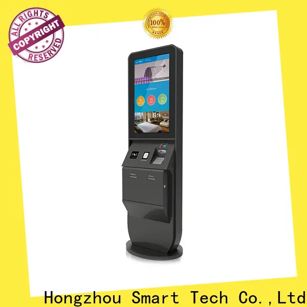 Hongzhou multi function hotel check in kiosk with printer in villa 1