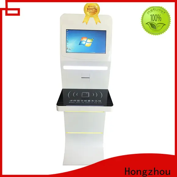 high quality library self checkout kiosk for busniess in library 1