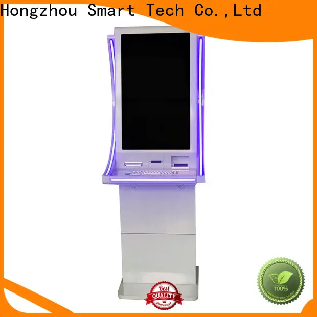 wall mounted payment kiosk keyboard in bank 1