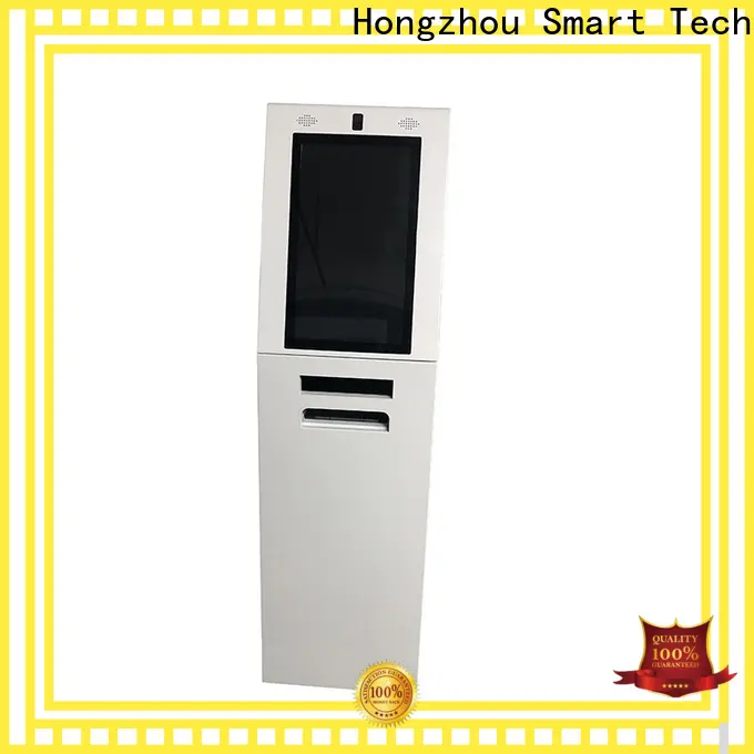 Hongzhou floor standing touch screen information kiosk with camera in bar 1
