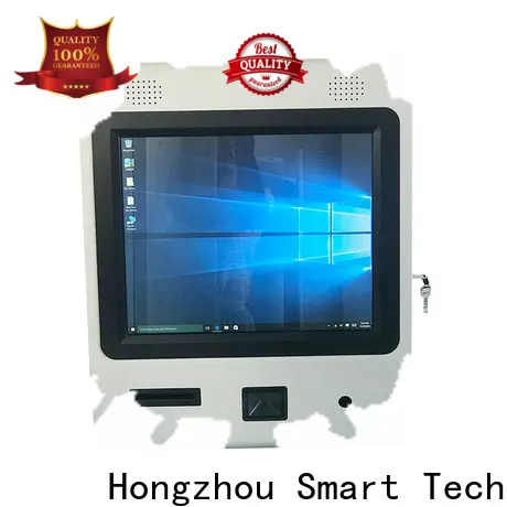 floor standing interactive information kiosk with qr code scanning in airport 1