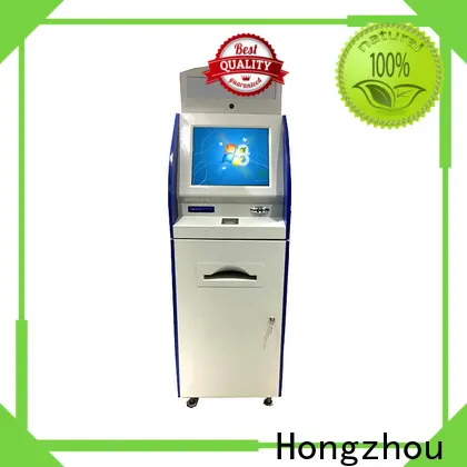 touch screen information kiosk with qr code scanning in bar 1