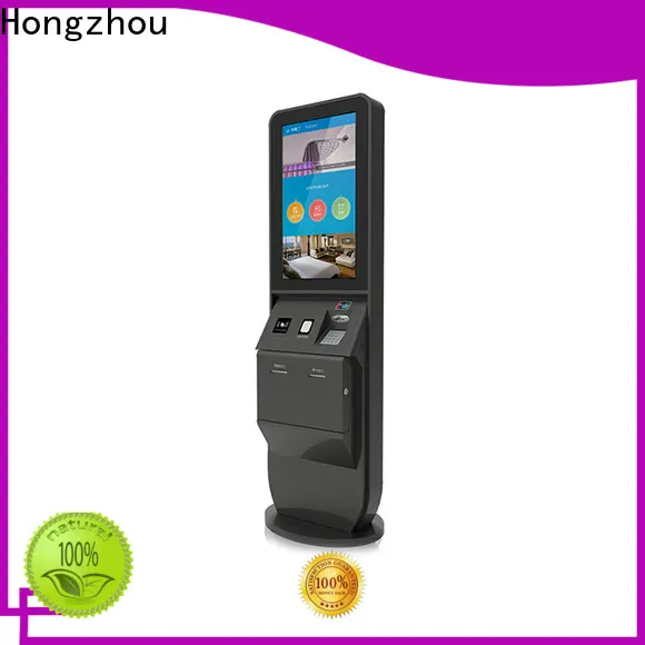 Hongzhou wholesale hotel check in kiosk with printer for sale 1
