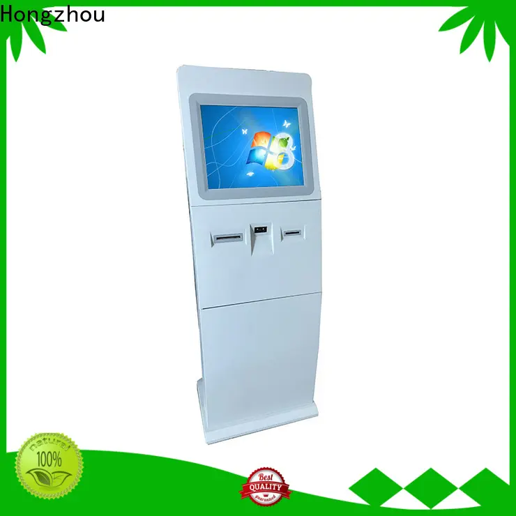 Hongzhou indoor interactive information kiosk with printer in airport 1