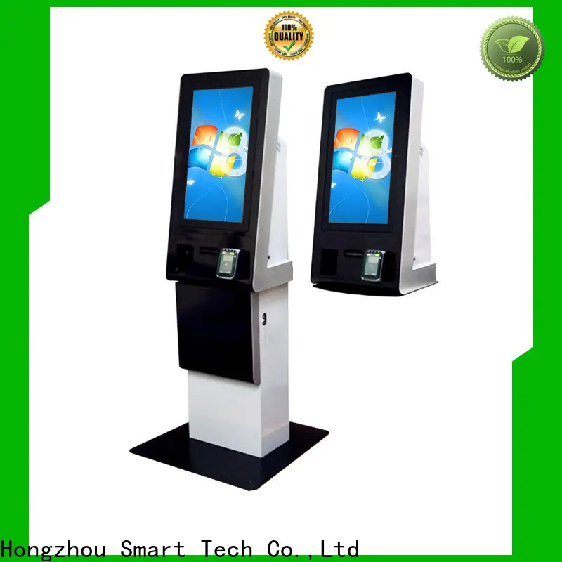 blue kiosk payment terminal with laser printer for sale 1