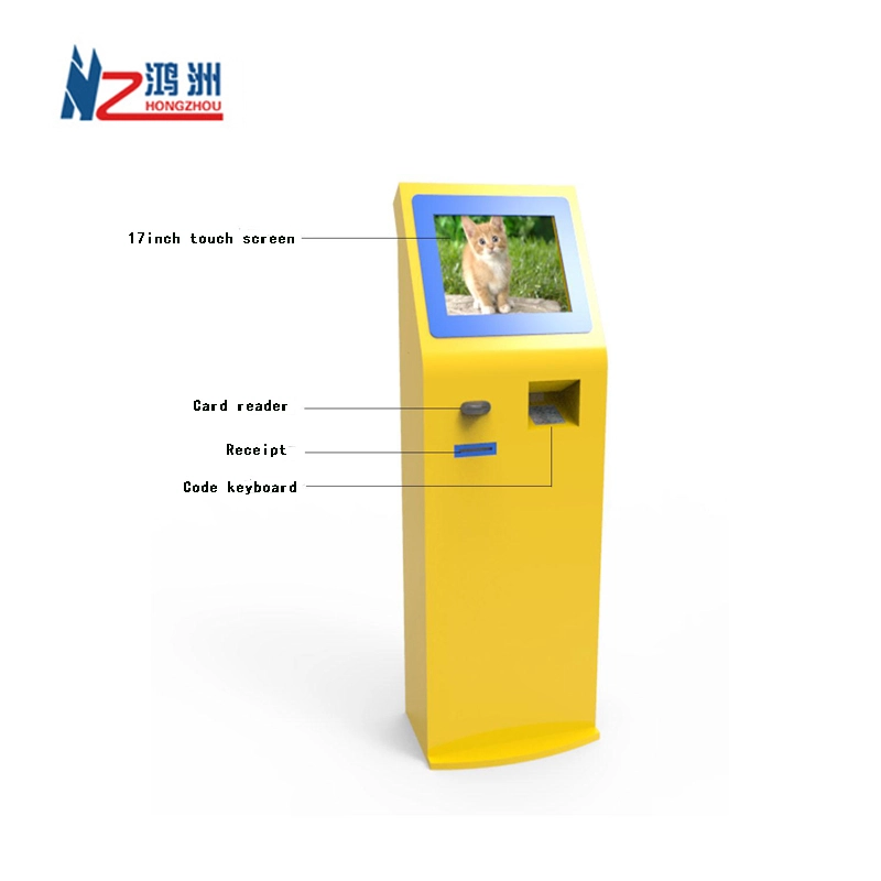 Self service check scanner kiosk with receipt printer 1
