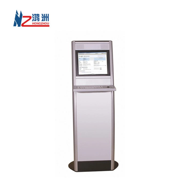 Floor standing LED interactive touch screen all in one kiosk in hotel 1