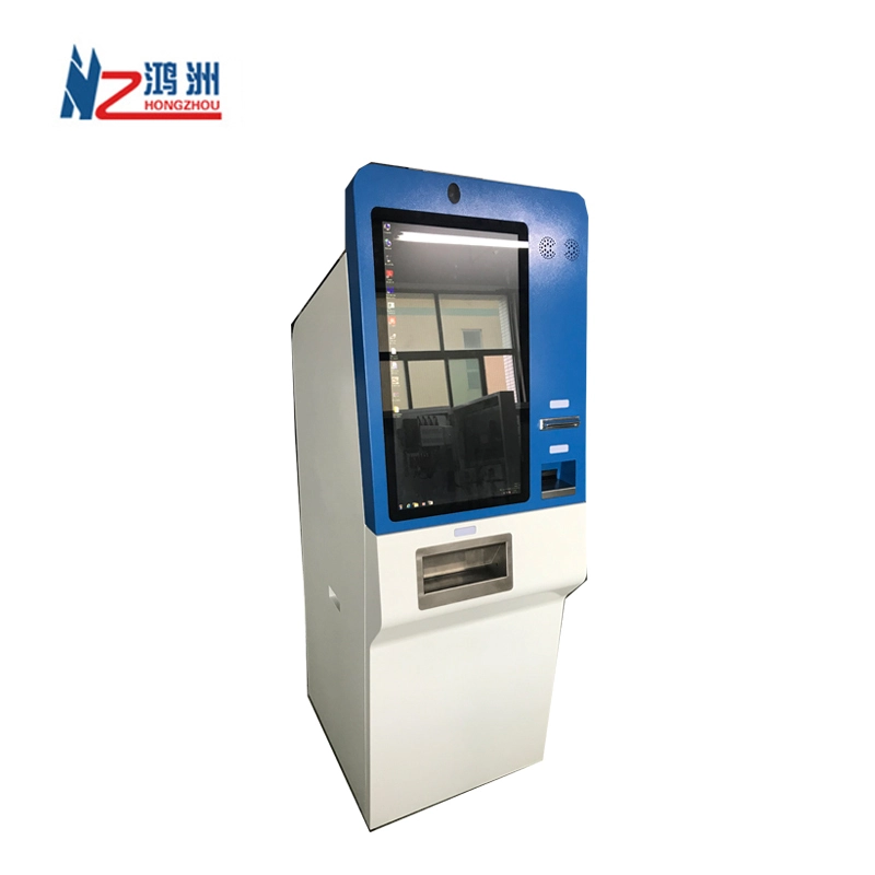 OEM exchange kiosk for cash and coin dispenser withblue and white powder coated surface treatment 1