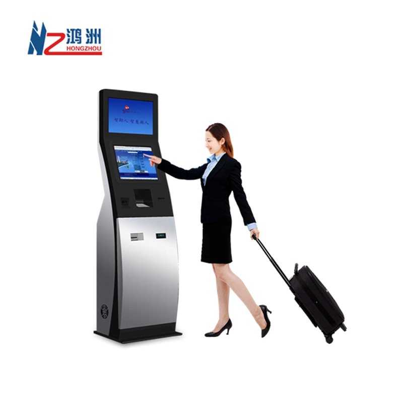 New design self ordering kiosk with RFID card and cash payment Windows system for hotel check in 1