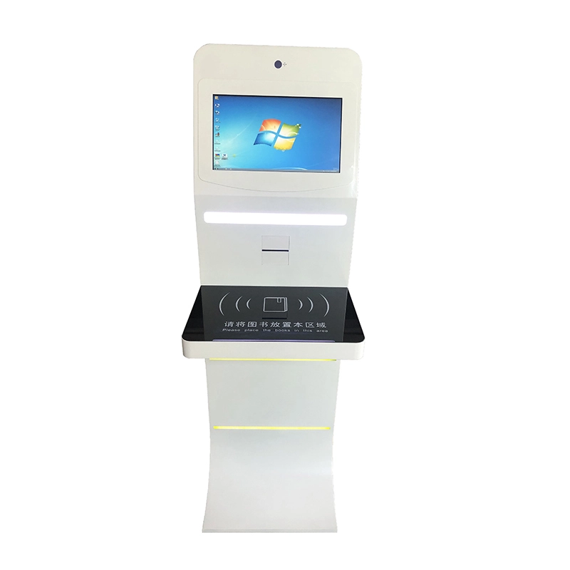 17 inch touchscreen library kiosk for return and borrow books 1