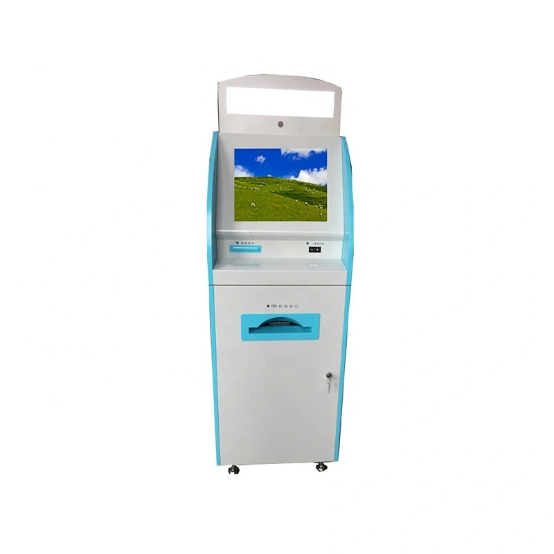 Self-service landing Visa kiosk with ID card reader scanner and A4 printer 1