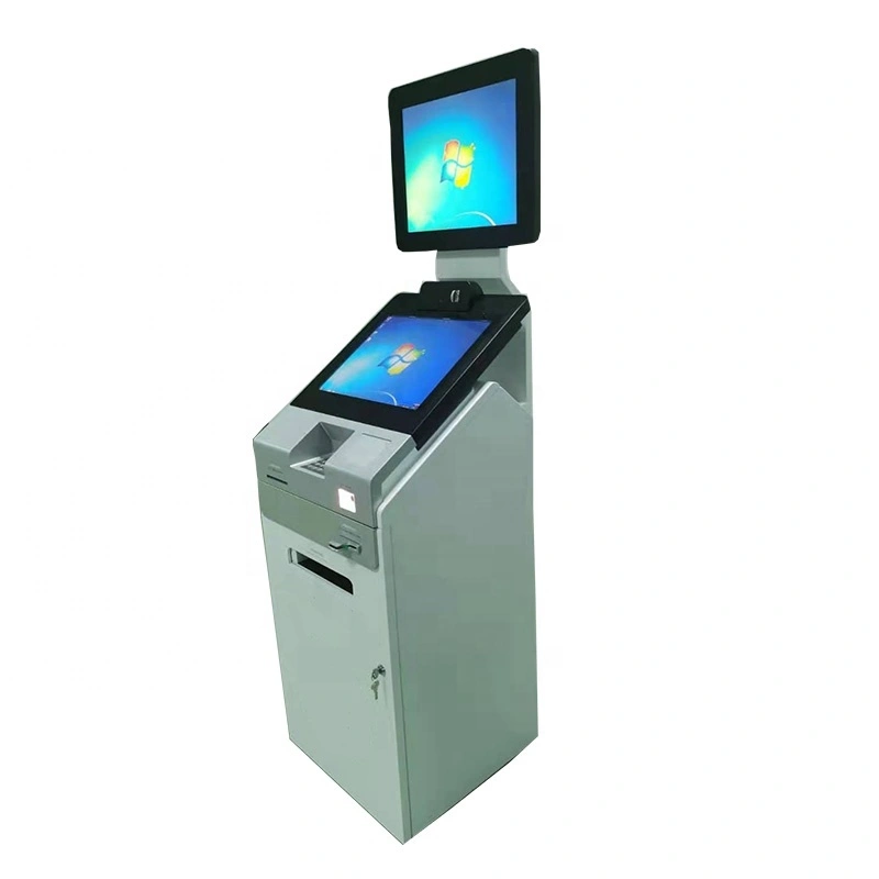 OEM Self service payment and print kiosk in hospital with bar code and ID card scanner 1