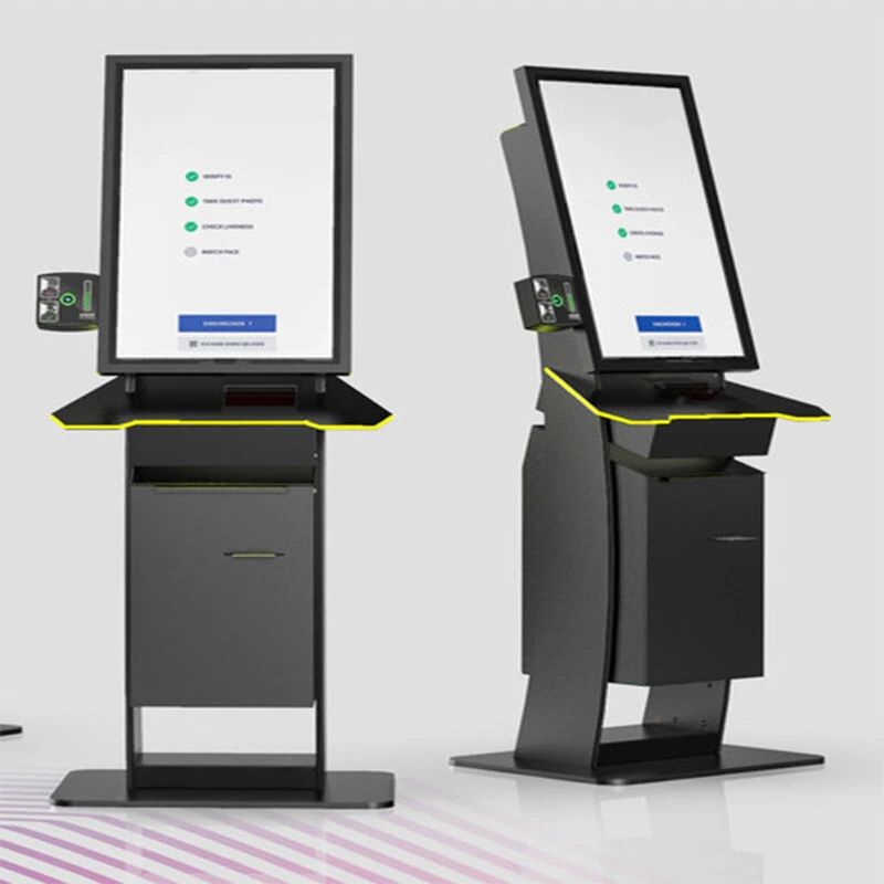 standing movable ticket printing Kiosk 1