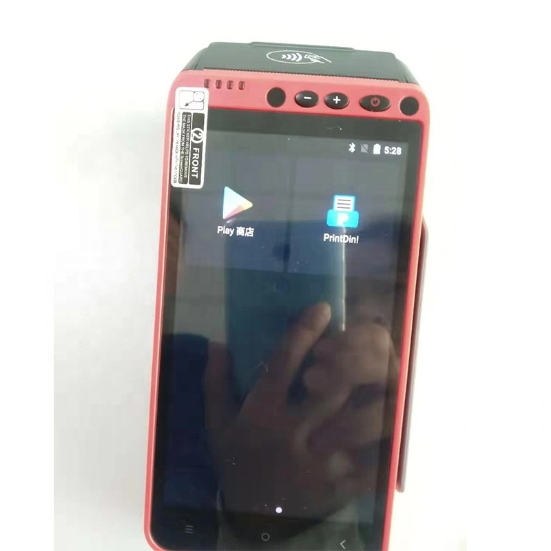 POS terminal with 5.5 inch screen printing and paymentSafedroid OS base on Android 7.0 1