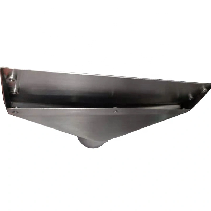 hopper chute outer shell with 304 material machining 1