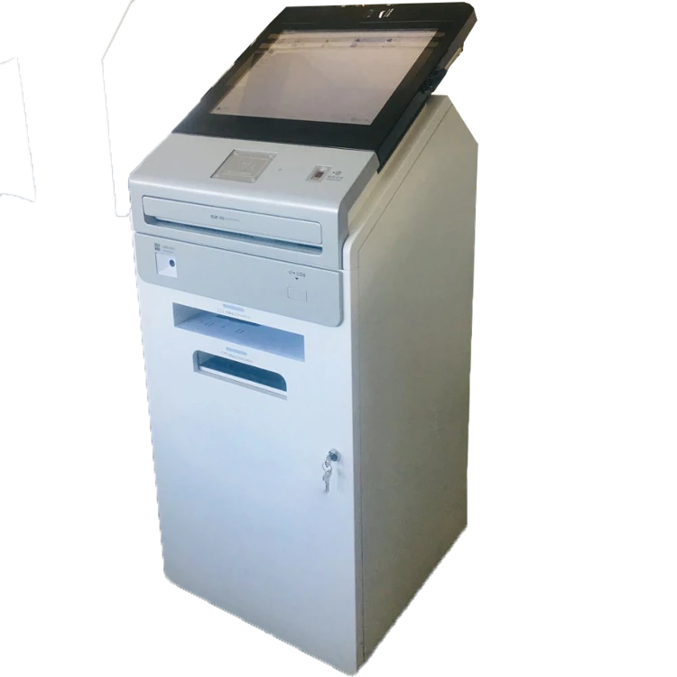 China touch screen payment kiosk with barcode scanner and keyboard 1