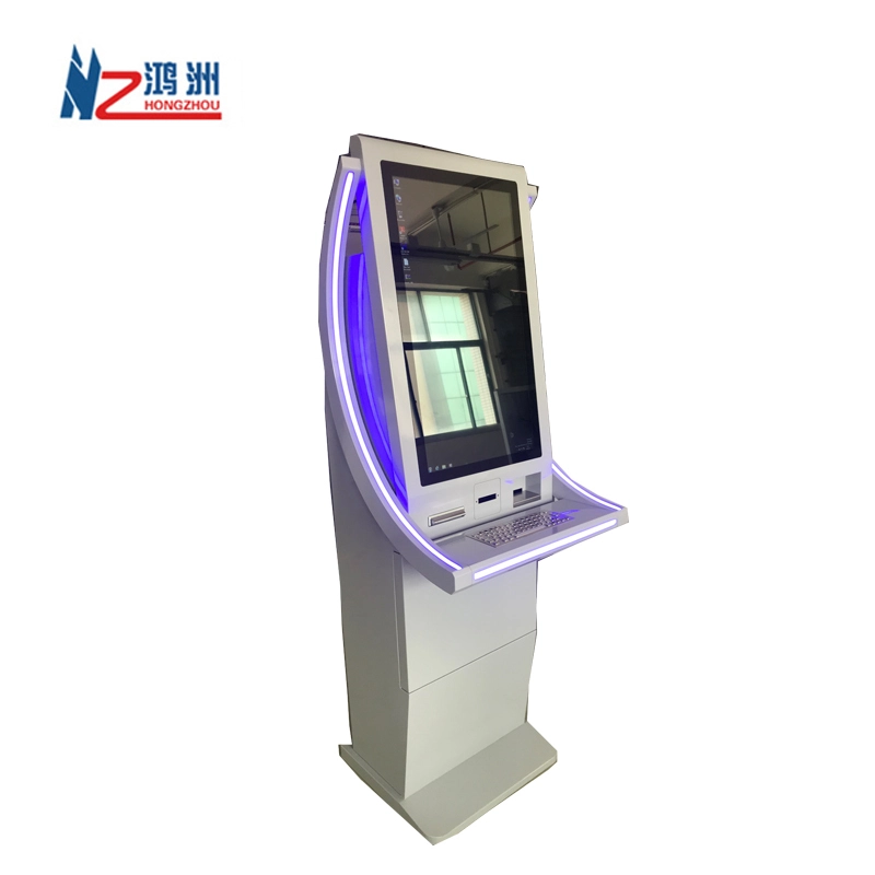 24 inch touch screen cash exchange kiosk in hotel with LED light and elegant design 1