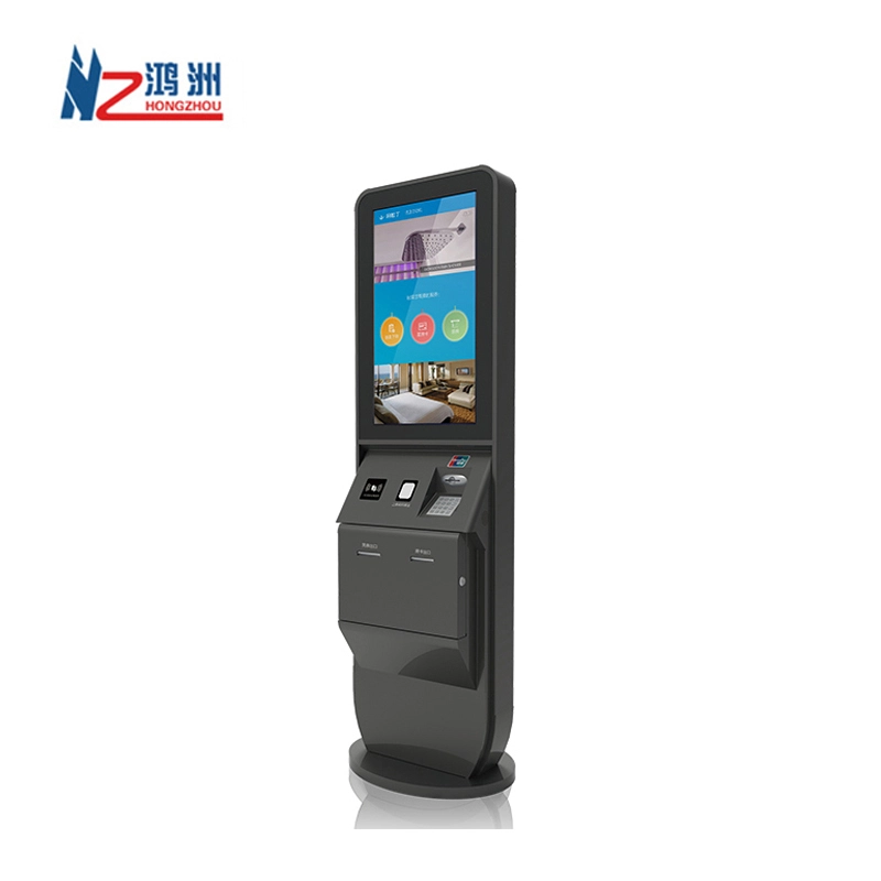 HD dual screen lobby bill payment kioskwith scanner for restaurant 1