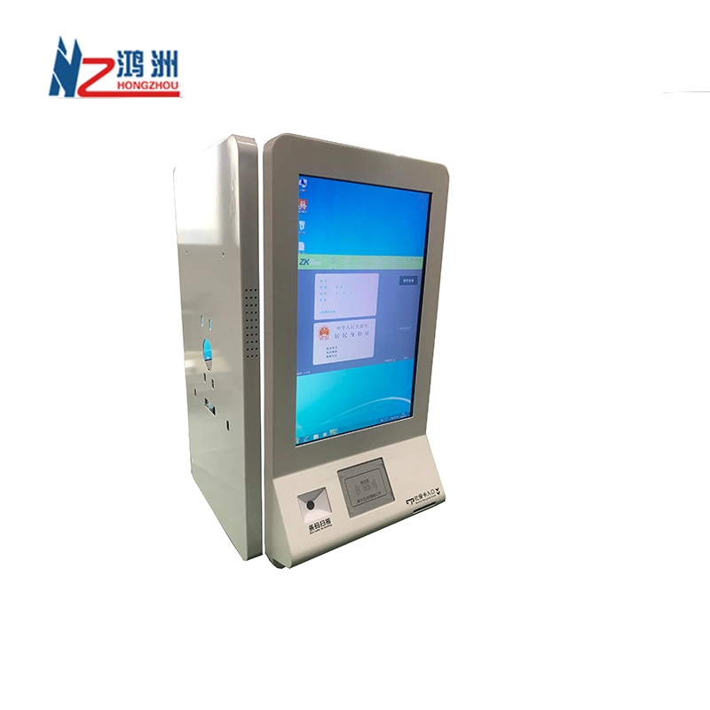 Self service card dispenser and ID card scanner touch screen kiosk for hotel check in 1