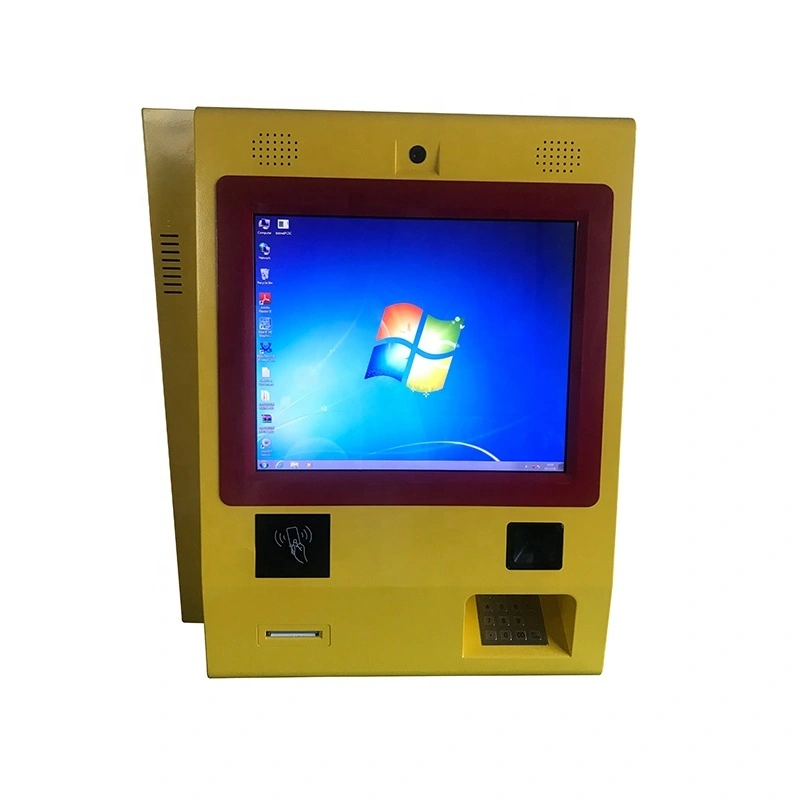 19 inch bill payment Wall mounted mini kiosk with thermal printer 1
