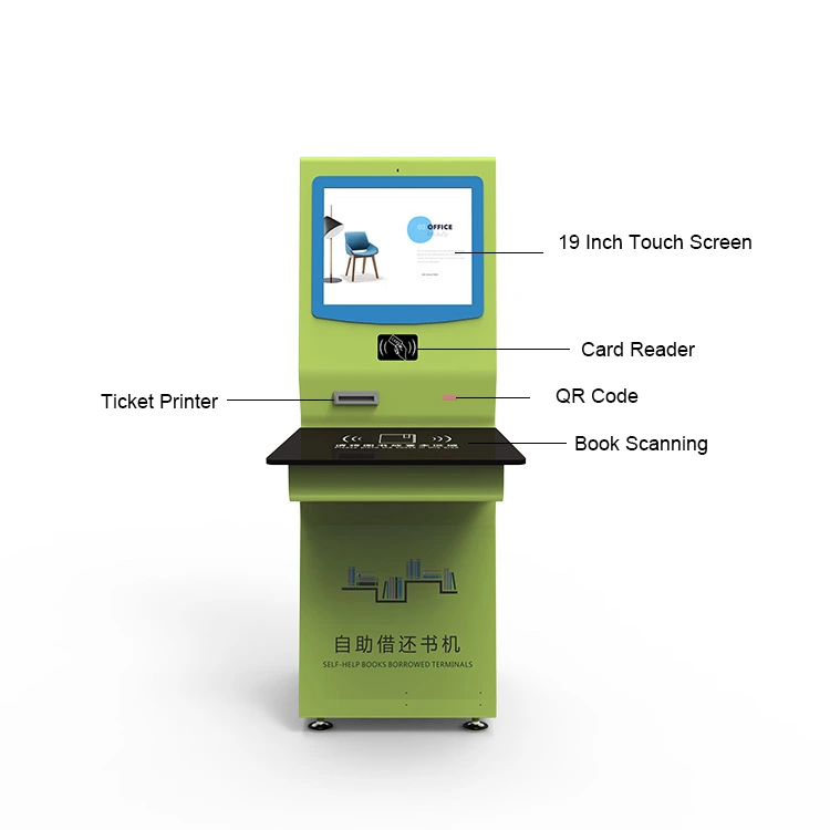 Android System Self Book Borrow and Return Kiosk for Library 1