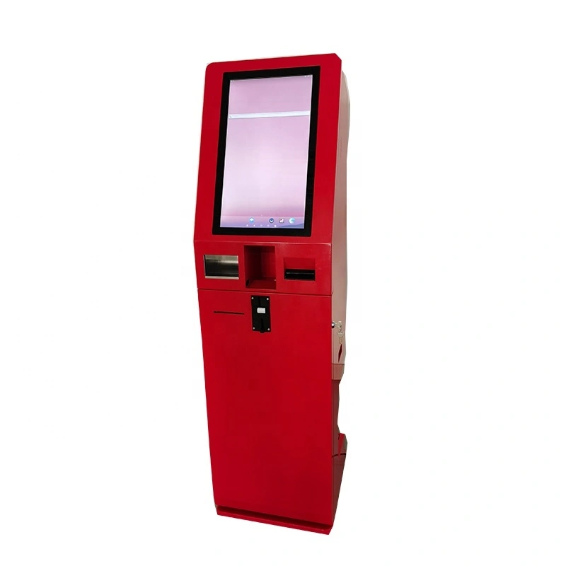21.5 Inch Self Service Ordering Kiosk POS System Cash Acceptor Machine Payment Kiosk for fast food restaurants 1
