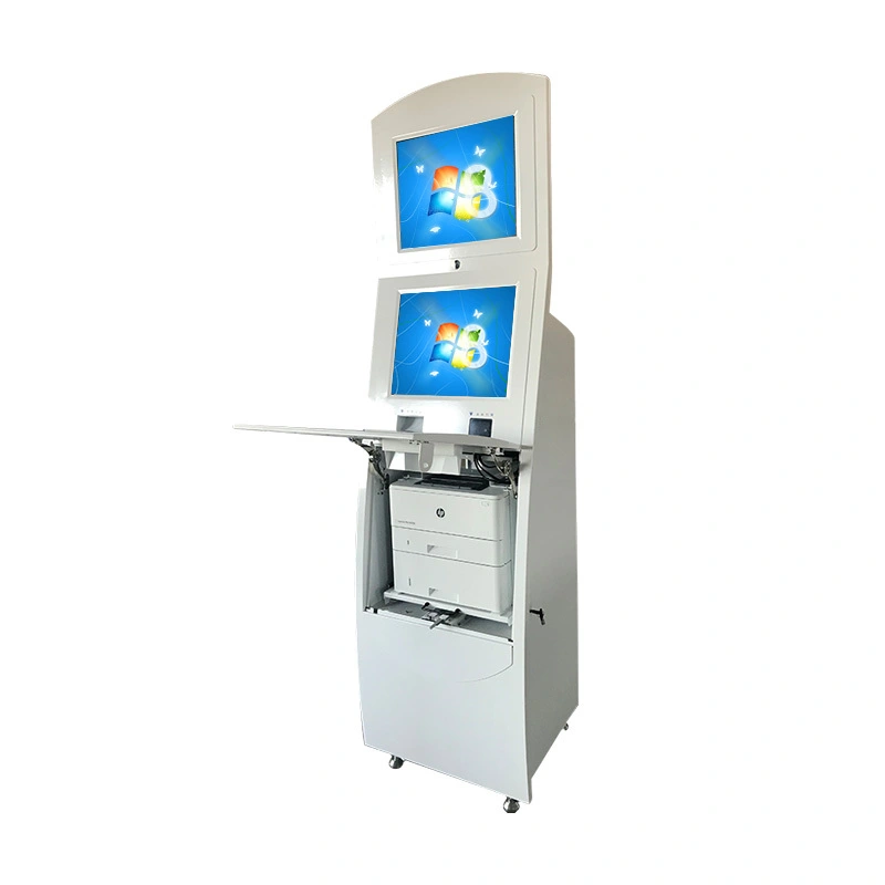 Windows system self service visa kiosk with A4 laser printer used in airport 1