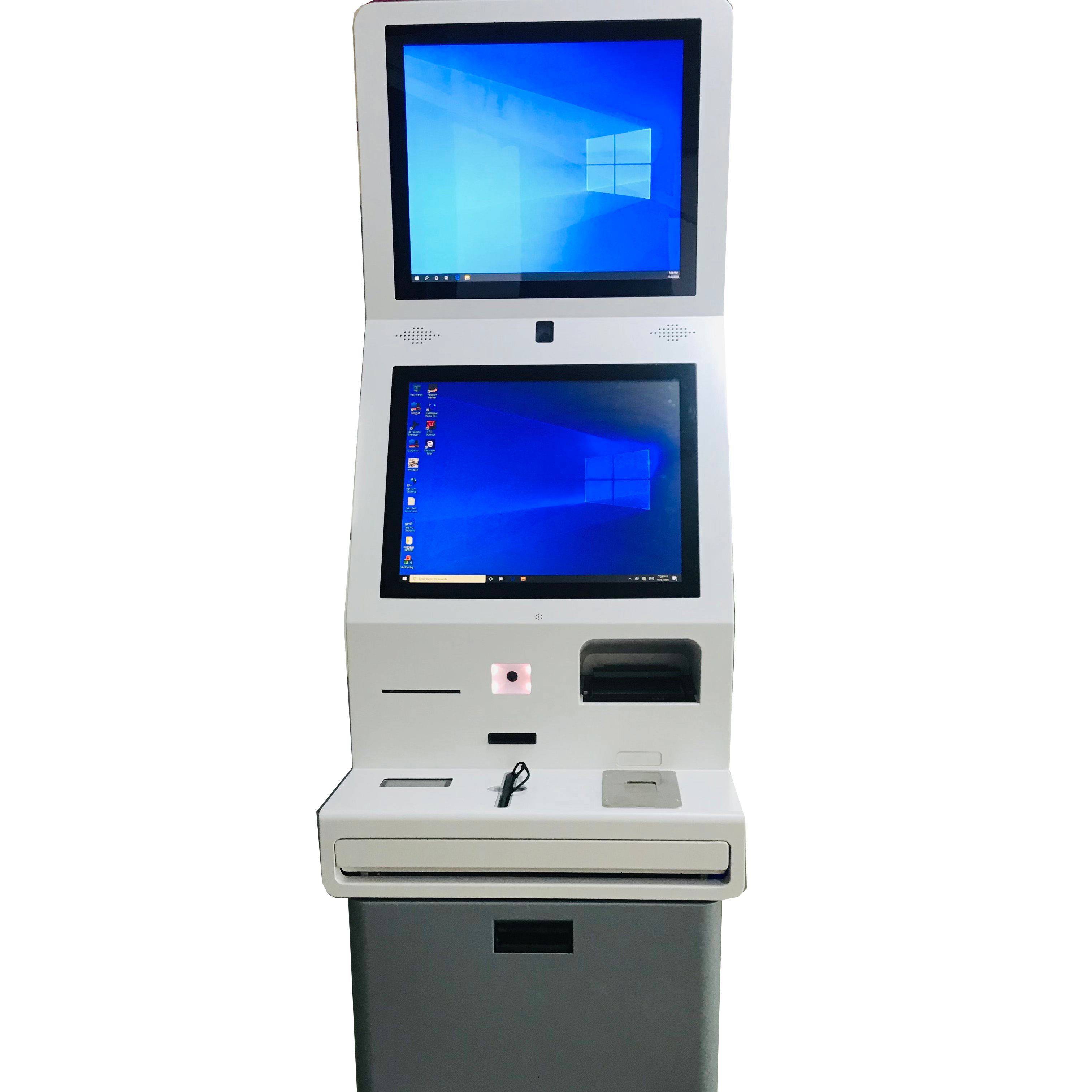 Hotel Self Service Check in Kiosk With Card Reader Holder 1