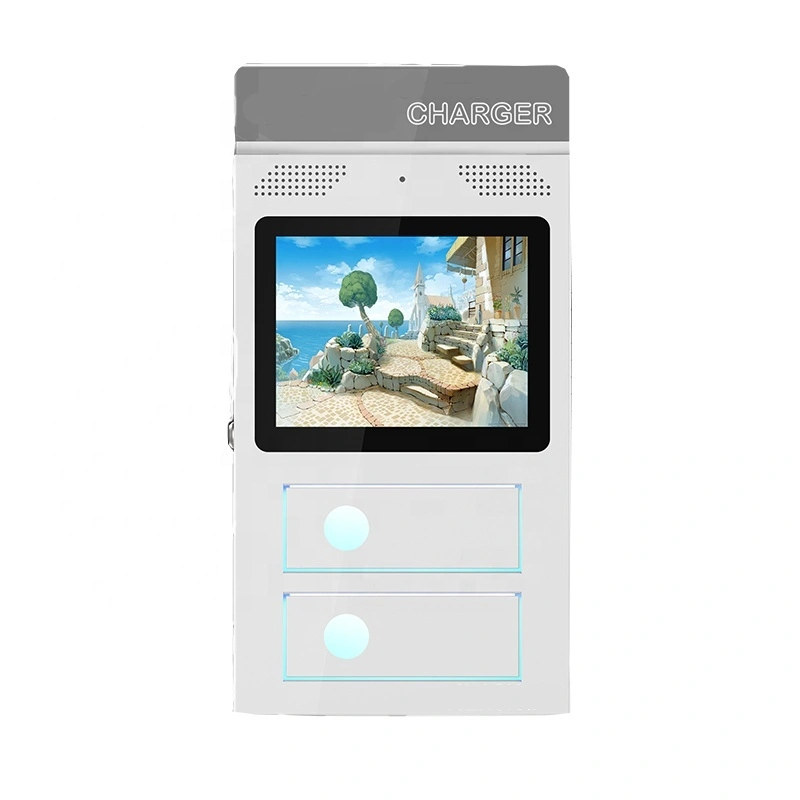 OEM self service mobile charge kiosk with advertising function in airport and shopping mall 1