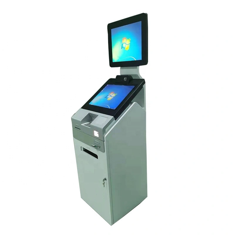 Dual screen self print record kiosk in hospital with payment function A4 laser printer 1