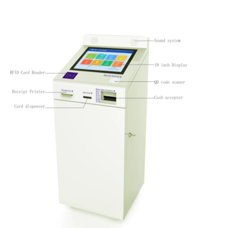 digital signage card dispensing kiosk with paying function 1