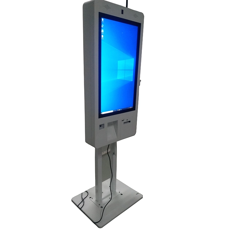 digital signage restaurant kiosk with QR code scanner printing tailormade touchscreen 1