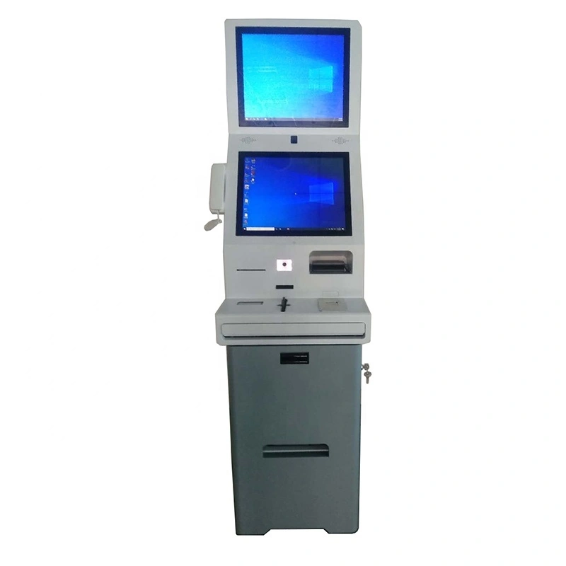 smart movable dual digital signage kiosk for hotel clients' signature module checkin checkout 1