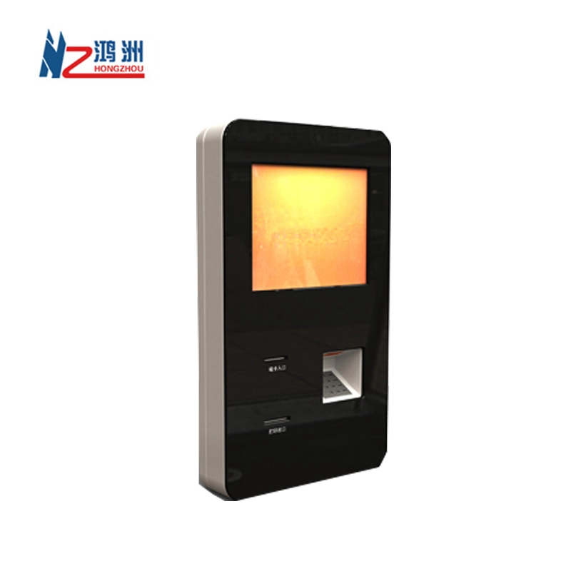 17 inch wall mounted touch screen kiosk with barcode and printer 1