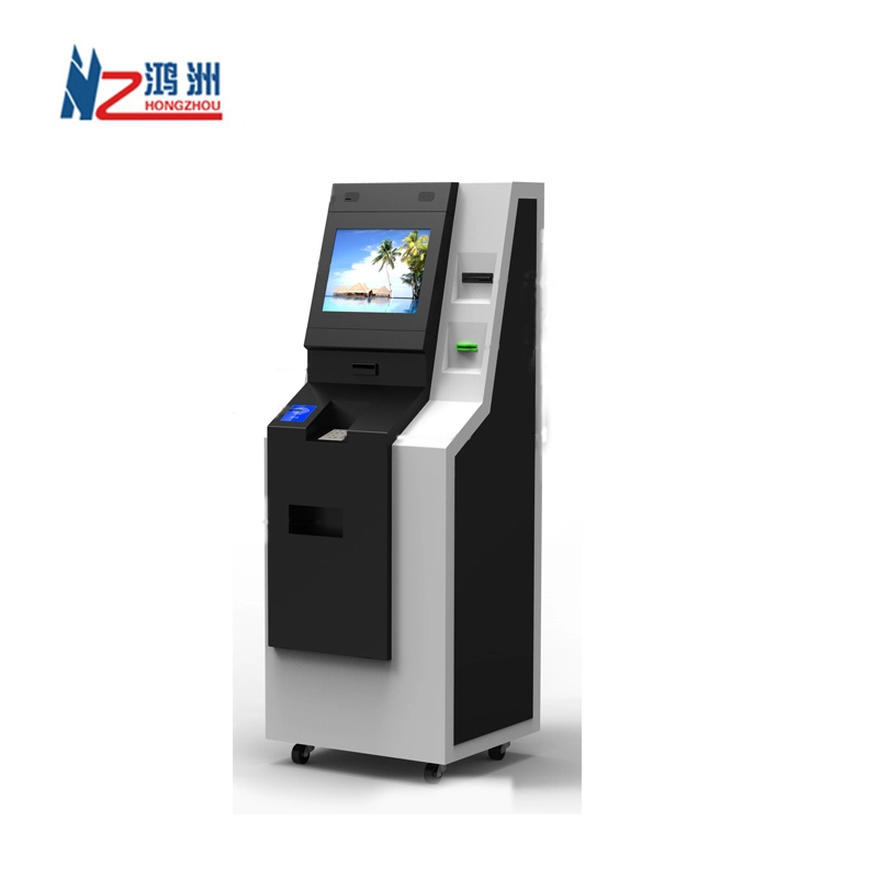 Self service coin-operated kiosk with printer with queue management 1