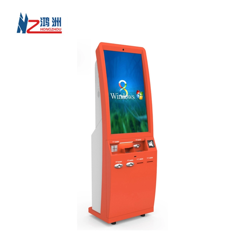 WIFI touch screen atm kiosk machine with A4 laser printer 1