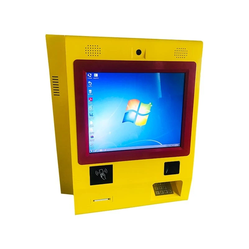 21 inch Floor standing LED touch screen ticket Kiosk 1