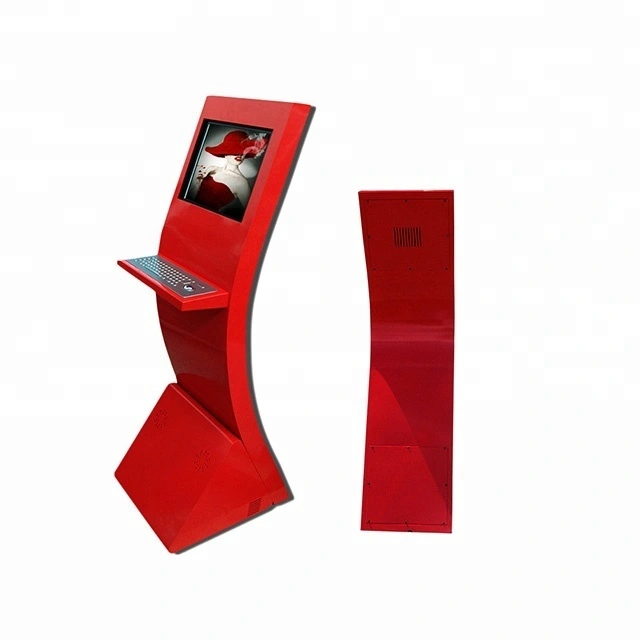 Free Standing Information Touch Screen LCD Book Returning Library Kiosk 1
