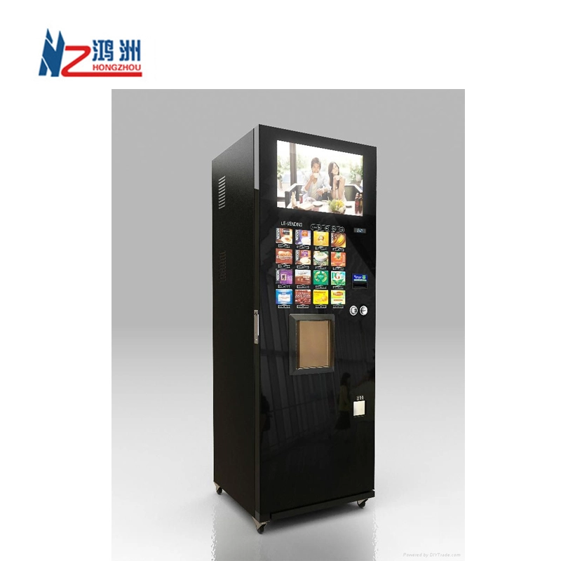 Indoor vending kiosk design and process in house for drink and snacks 1