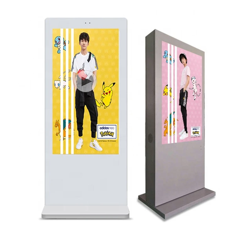 55 inch floor standing Outdoor Advertising Player/lcd digital signage with high brightness 1
