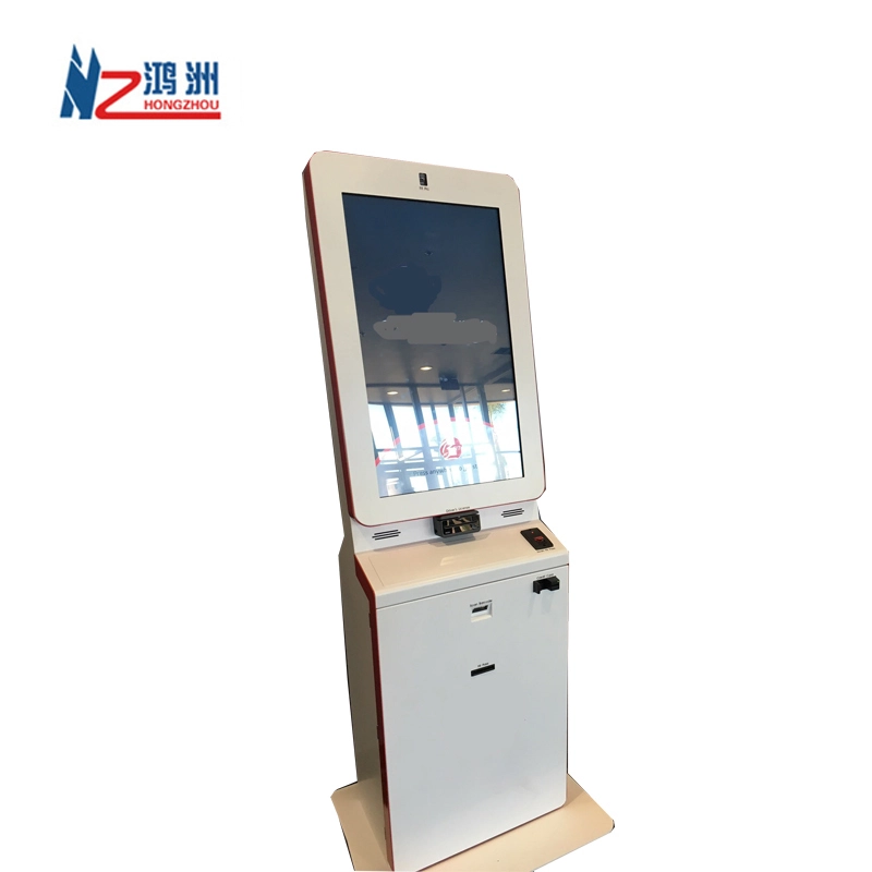 19 inch OEM WIFI lottery kiosk for hotel with scannercash payment ticket printer for shopping mall 1