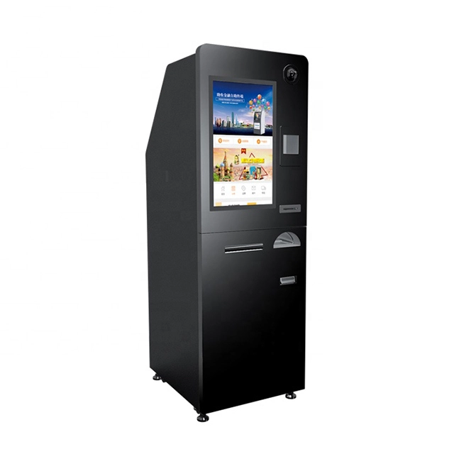 Touch Screen Free Stand Hotel Self Check In Card Dispenser Machine Kiosk1 1