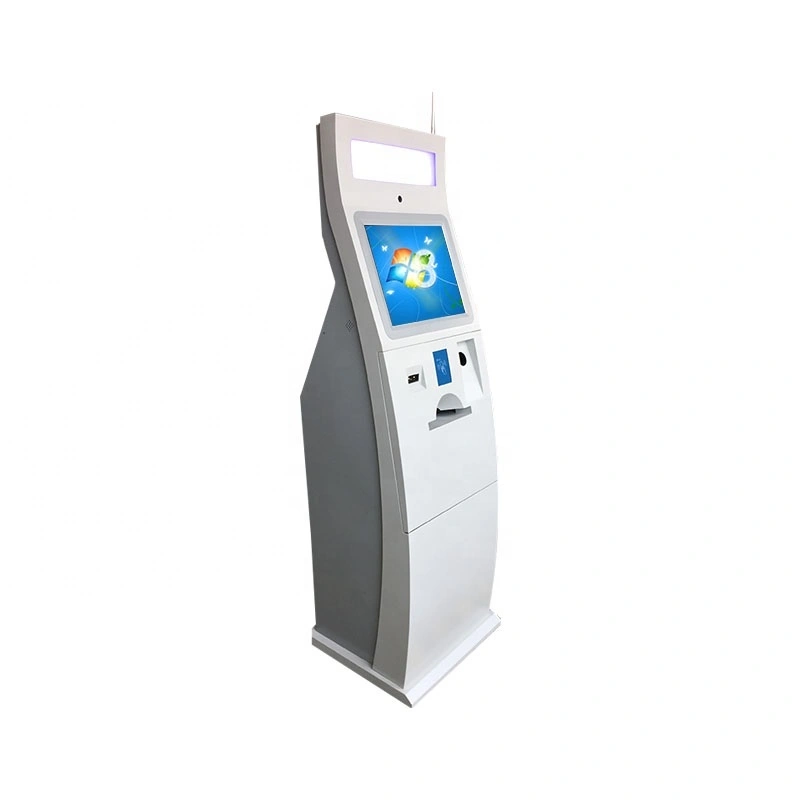 Touch screen kiosk with card dispenser interactive ticket for retail in shopping mall 1