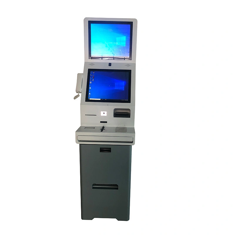 Floor stand 21.5 inch self service touch screen check in kiosk for hotel 1