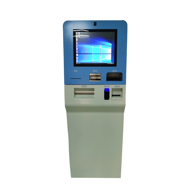 OEM currency exchange ATM kiosk for coin and cash with Glory cash dispenser in hotel 1
