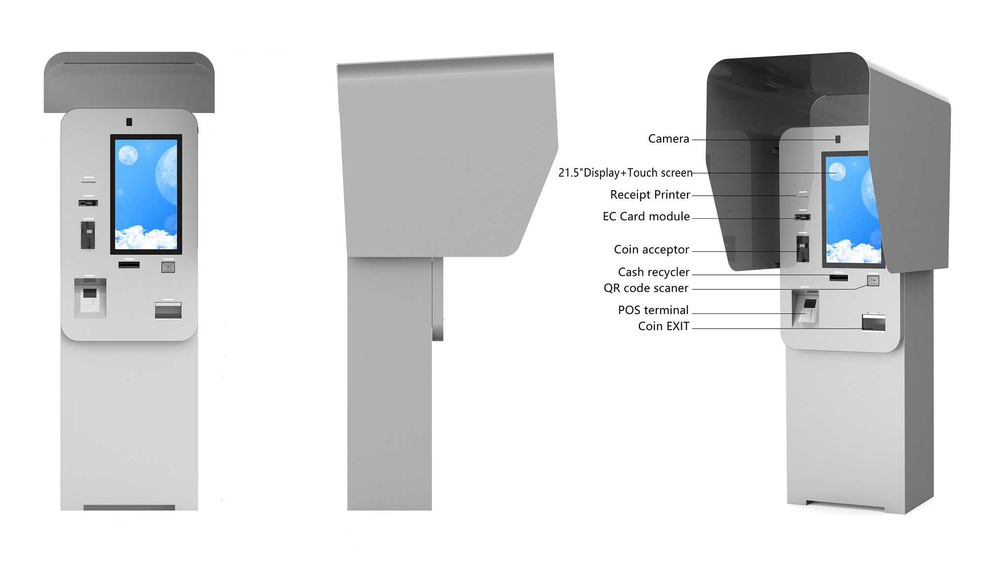 Bill Payment Kiosk for Parking Lot Pay Station 6