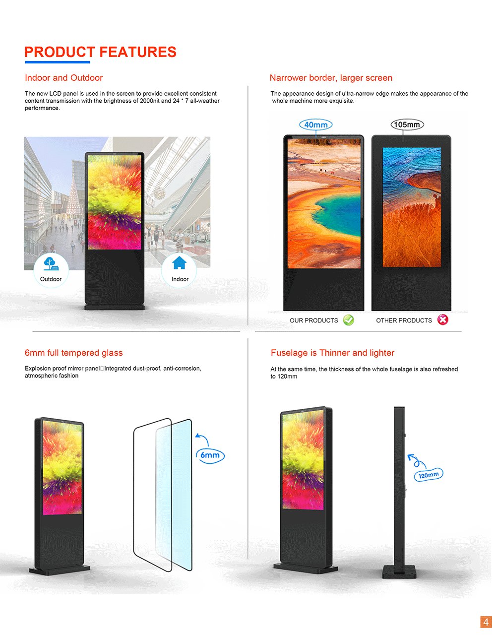 Outdoor/Indoor Digital Signage Advertising Display Screen for Business Promotion 9