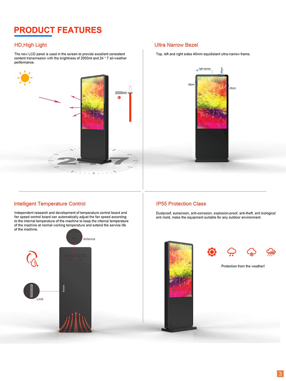 Outdoor/Indoor Digital Signage Advertising Display Screen for Business Promotion 8